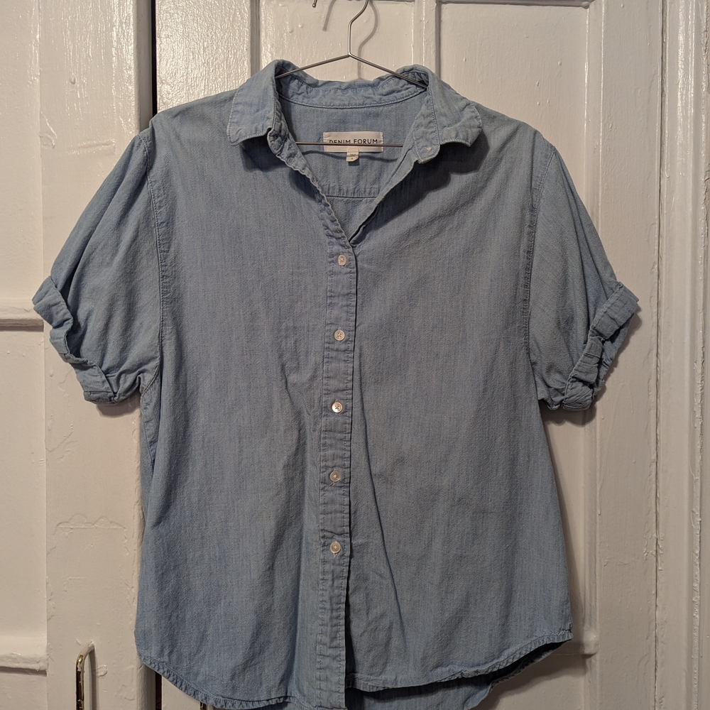 Denim Forum Light Blue Button-Up Shirt
